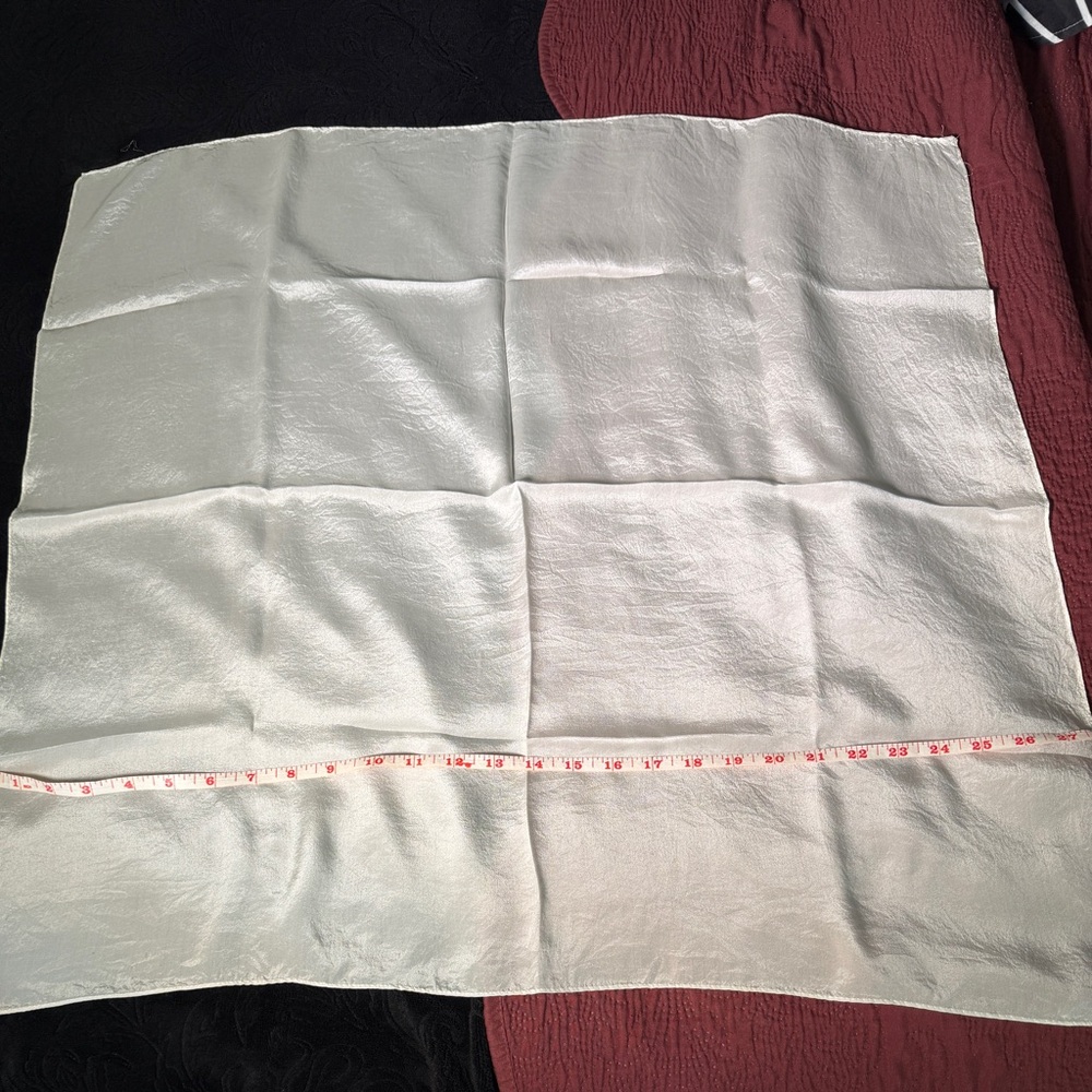 Silk Ivory White Scarf
